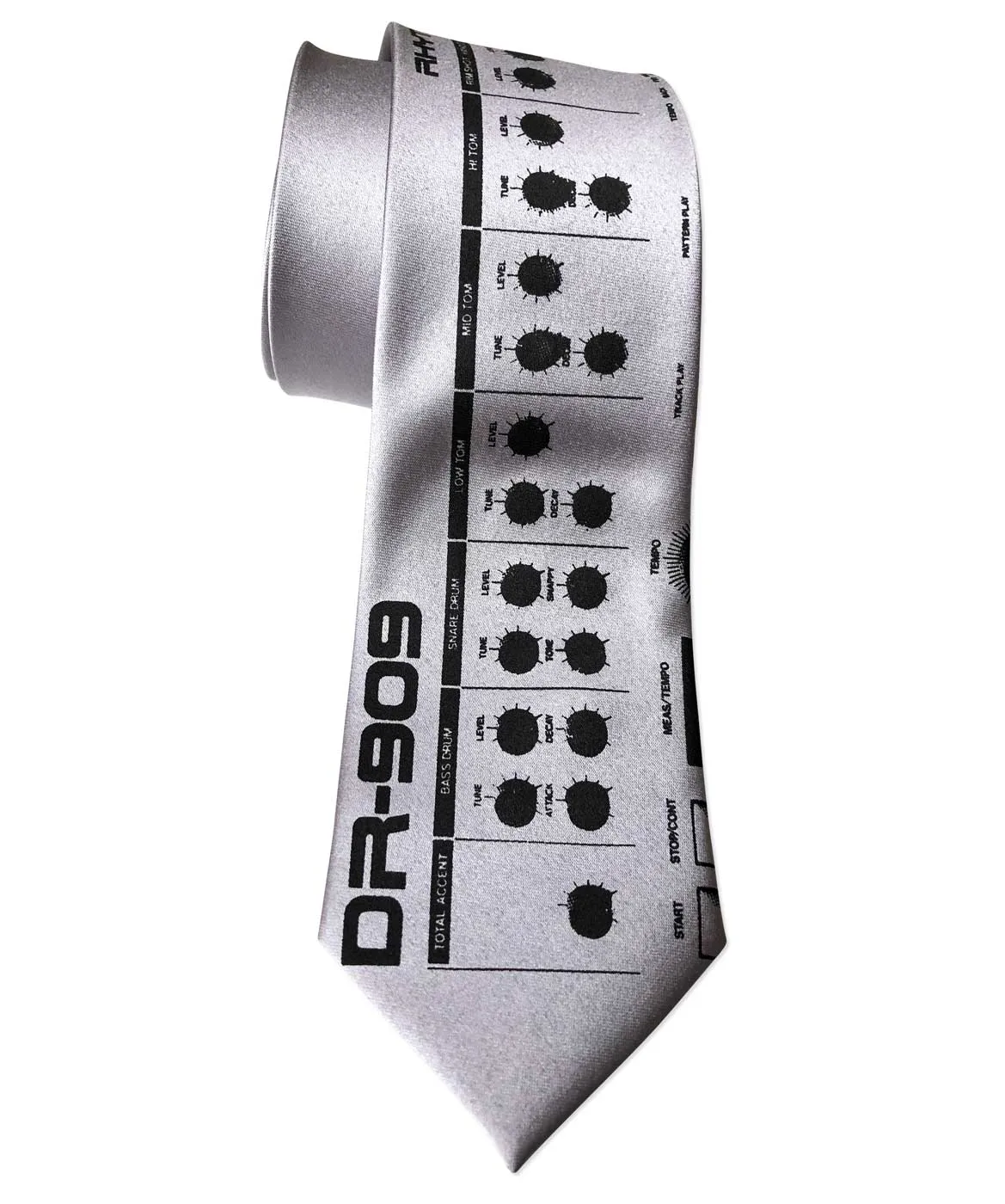 909 Drum Sequencer Necktie, Detroit DR-909 Tie