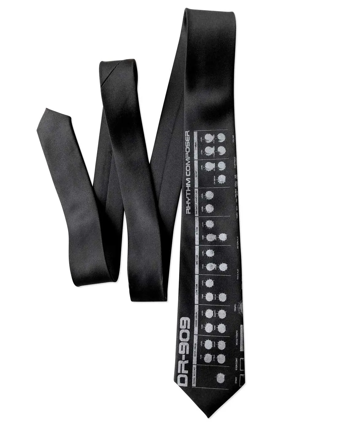 909 Drum Sequencer Necktie, Detroit DR-909 Tie