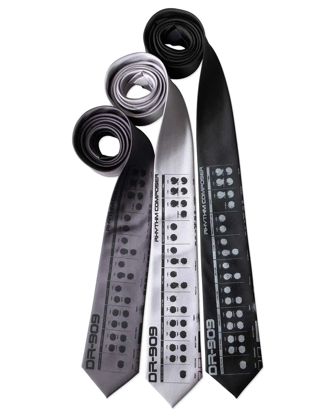 909 Drum Sequencer Necktie, Detroit DR-909 Tie