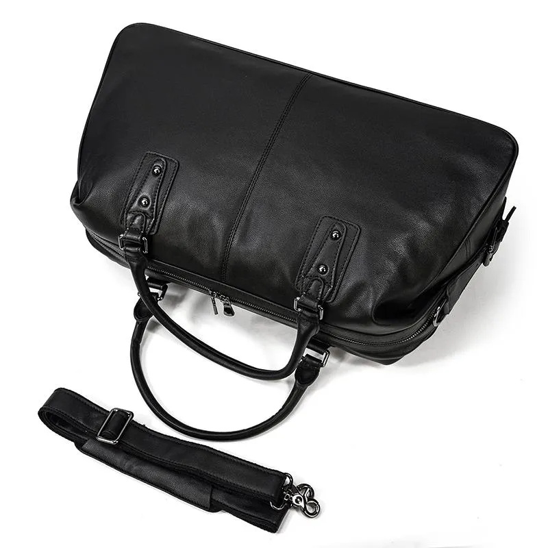 AALBORG | Black Leather Holdall