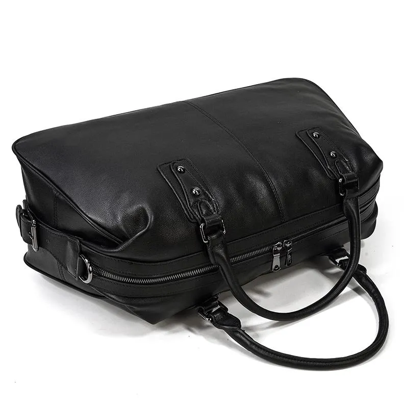 AALBORG | Black Leather Holdall
