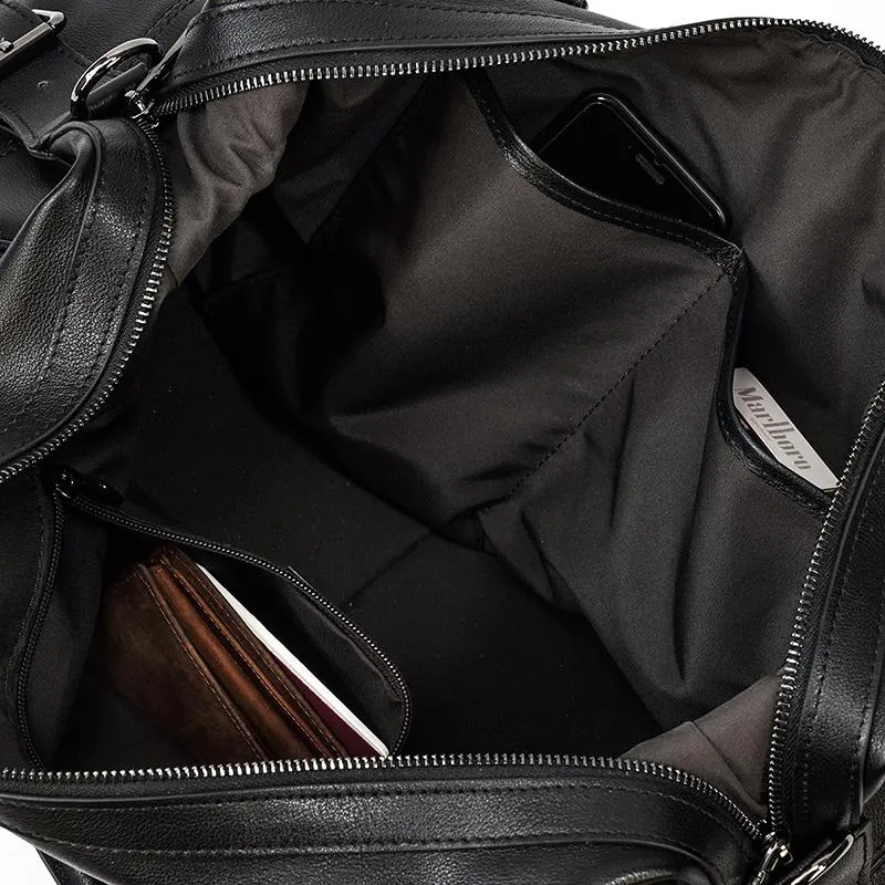 AALBORG | Black Leather Holdall
