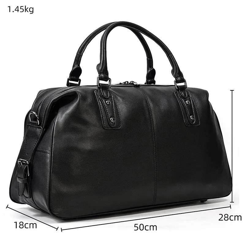 AALBORG | Black Leather Holdall