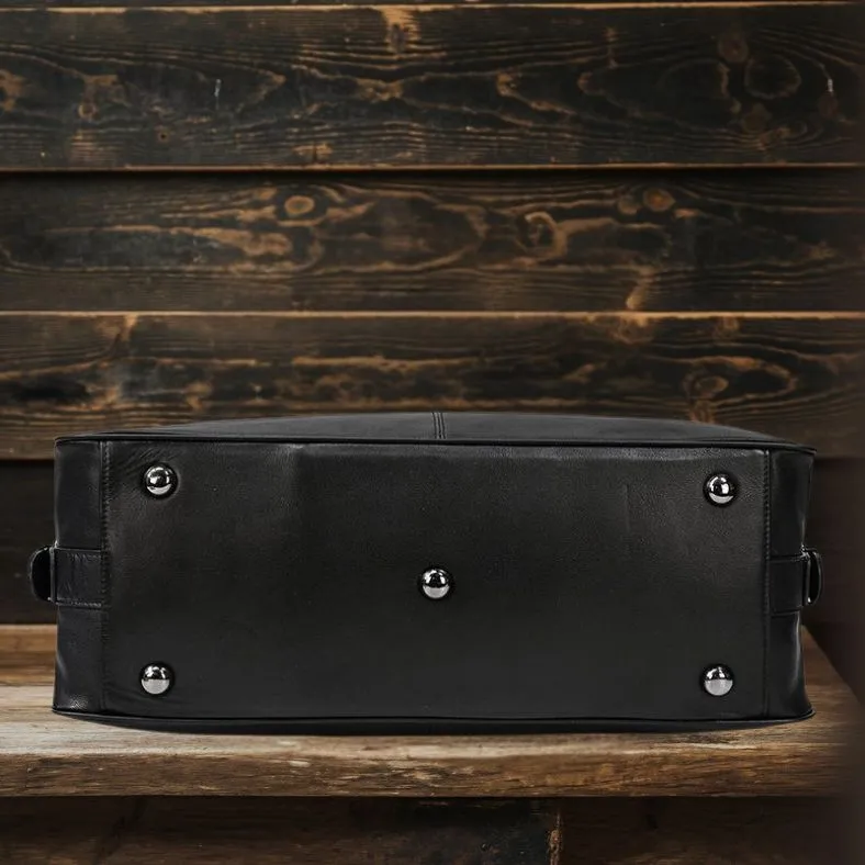 AALBORG | Black Leather Holdall
