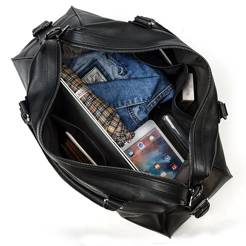 AALBORG | Black Leather Holdall