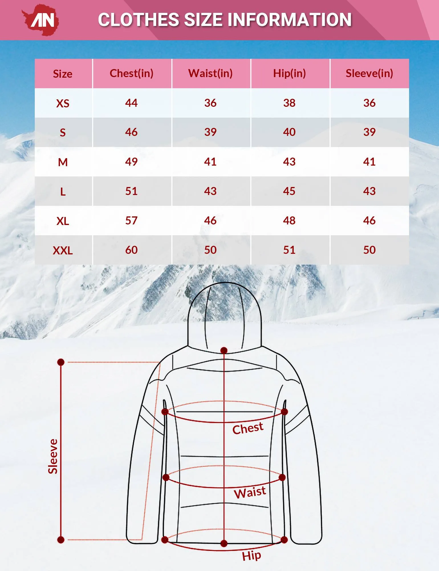Lightweight Heated Jacket for Women - Antarctic Winter Coat with Advanced Warmth Technology