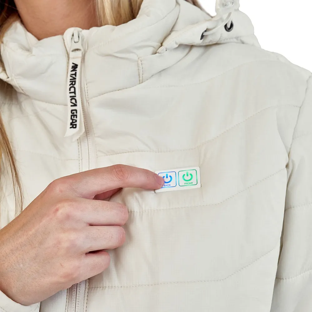 Lightweight Heated Jacket for Women - Antarctic Winter Coat with Advanced Warmth Technology