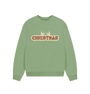 Antlers Women's Oversized Christmas Jumper