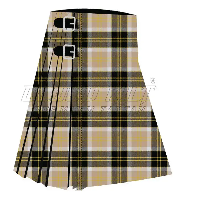 Bannockbane Light Tan Premium Tartan Kilt
