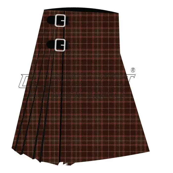 Beanpole Brown Premium Tartan Kilt