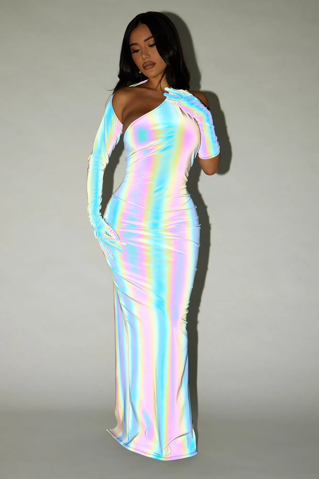 Body Glove Reflective Maxi Dress - Charcoal