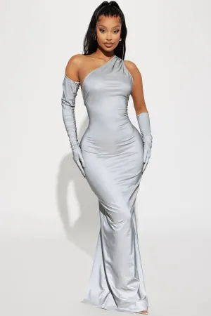 Body Glove Reflective Maxi Dress - Silver
