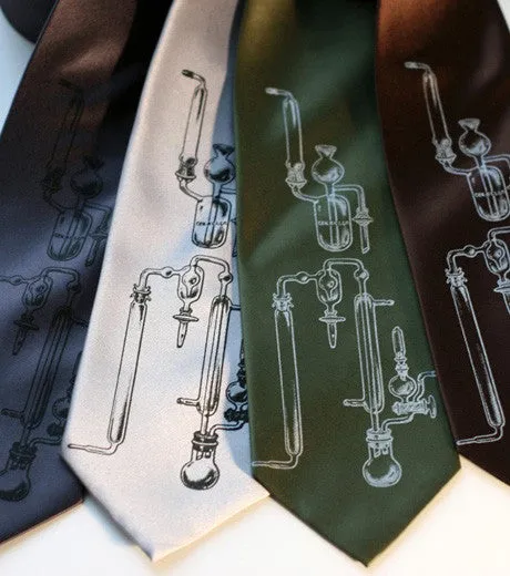 Chemistry Lab Glass Necktie, Experiment Tie