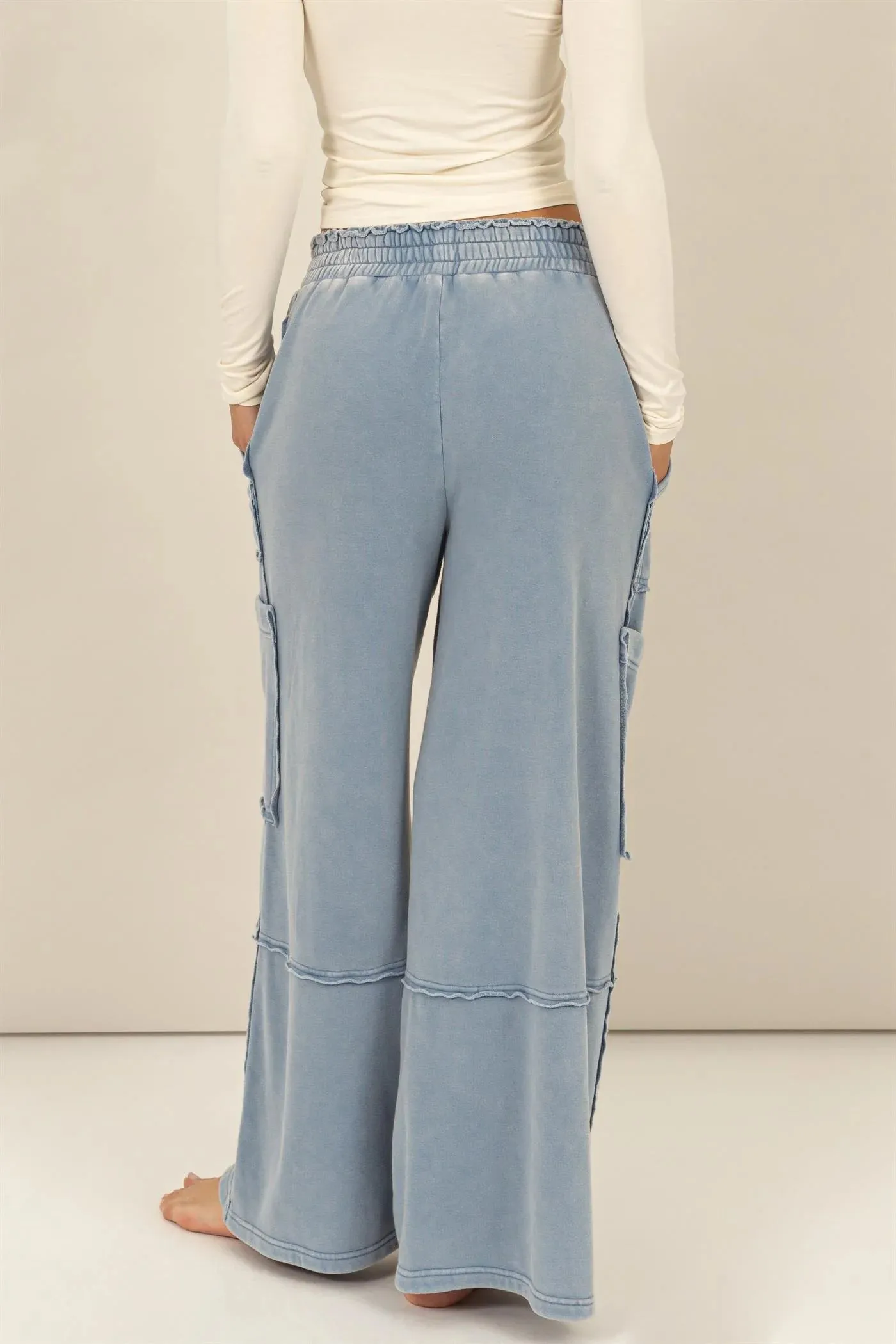 Denim Blue Oversized Pants