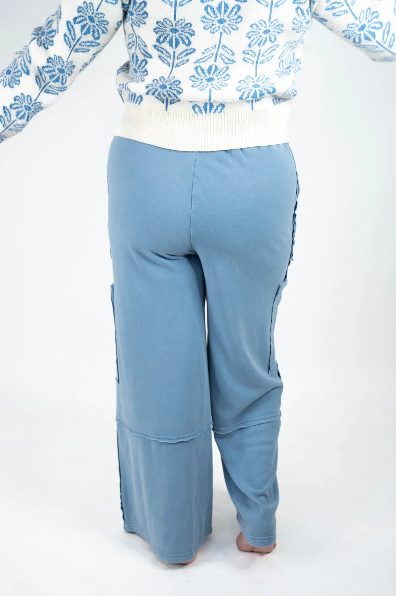 Denim Blue Oversized Pants