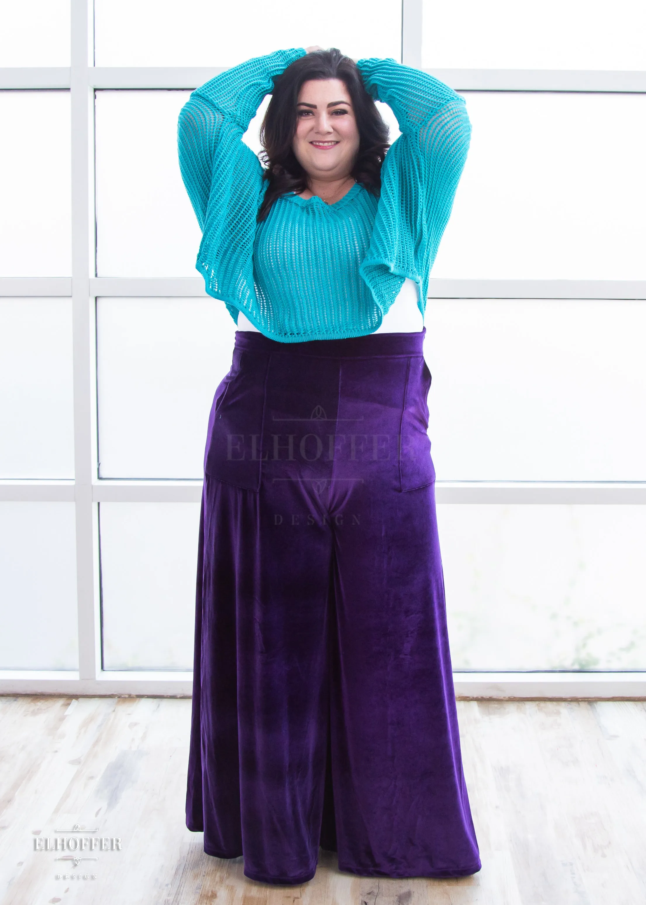 Essential Delirium Oversize Crop - Aquamarine