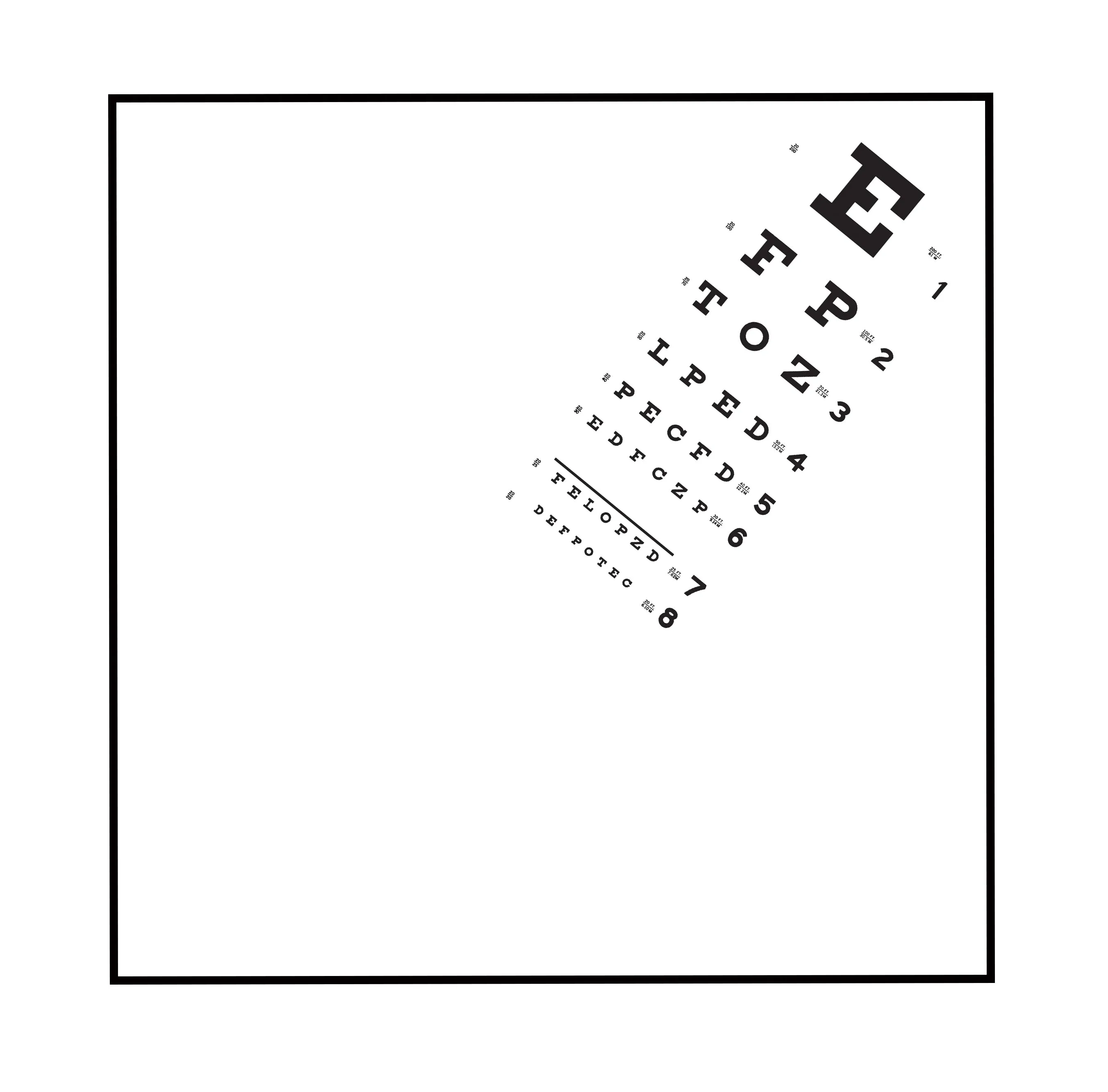 Eye Chart Pocket Square
