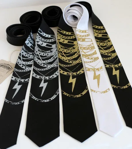 Fools Gold Silk Necktie