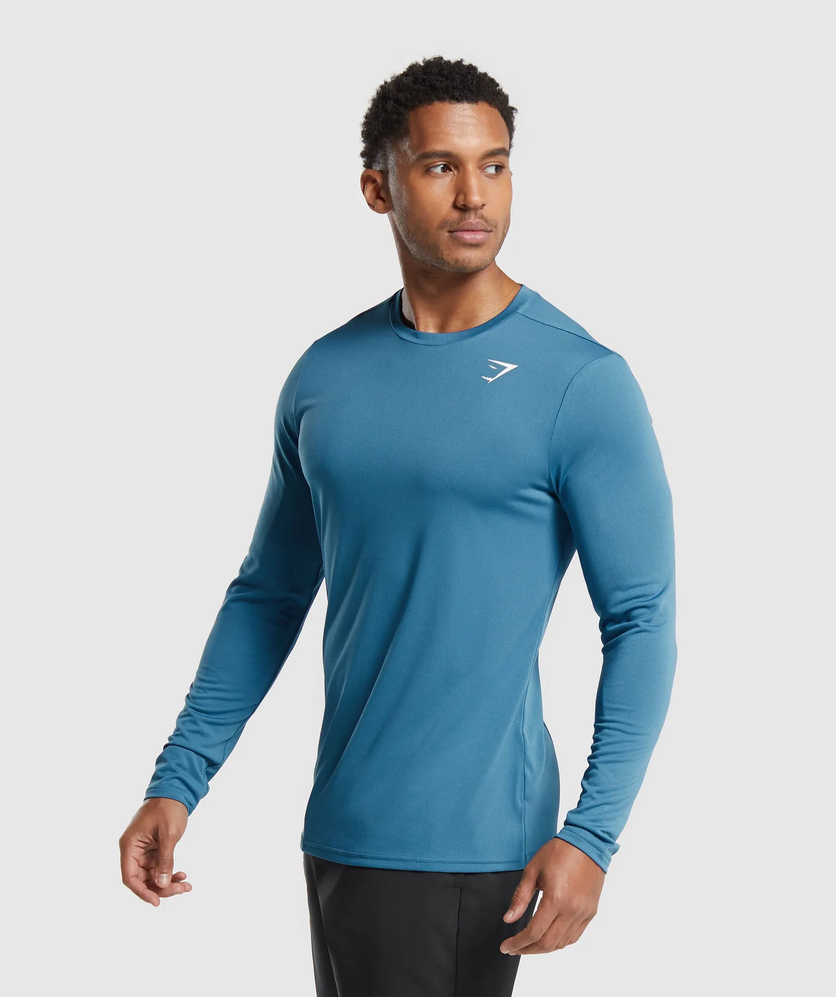 Gymshark Arrival Long Sleeve T-Shirt - Utility Blue