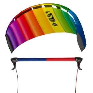 HQ TRAINER POWER KITE 1.8 W/ CONTROL BAR SYMPHONY BEACH