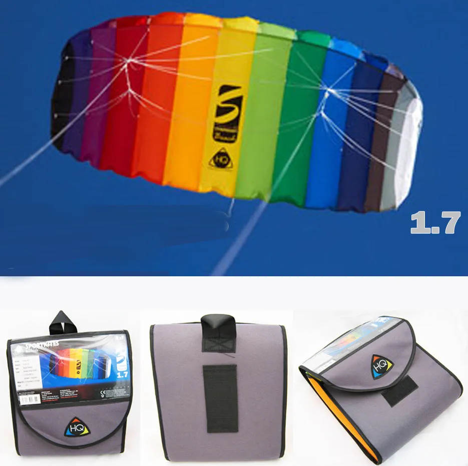 HQ TRAINER POWER KITE 1.8 W/ CONTROL BAR SYMPHONY BEACH