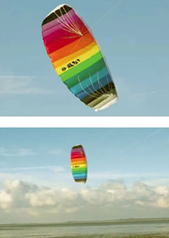 HQ TRAINER POWER KITE 1.8 W/ CONTROL BAR SYMPHONY BEACH