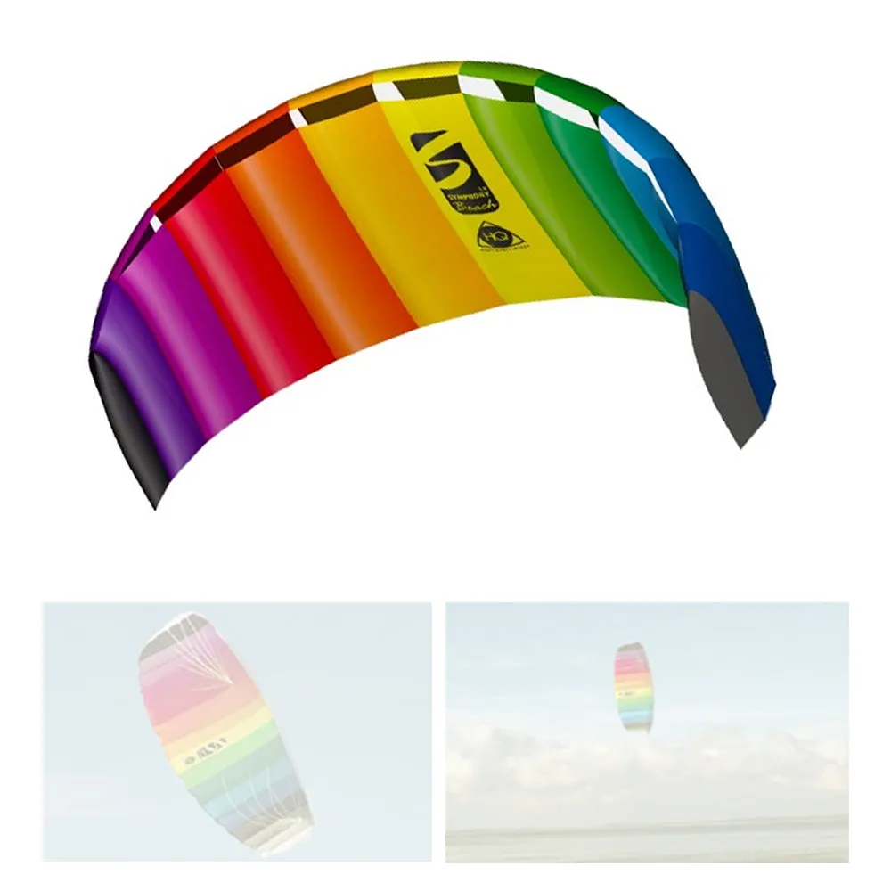 HQ TRAINER POWER KITE 1.8 W/ CONTROL BAR SYMPHONY BEACH