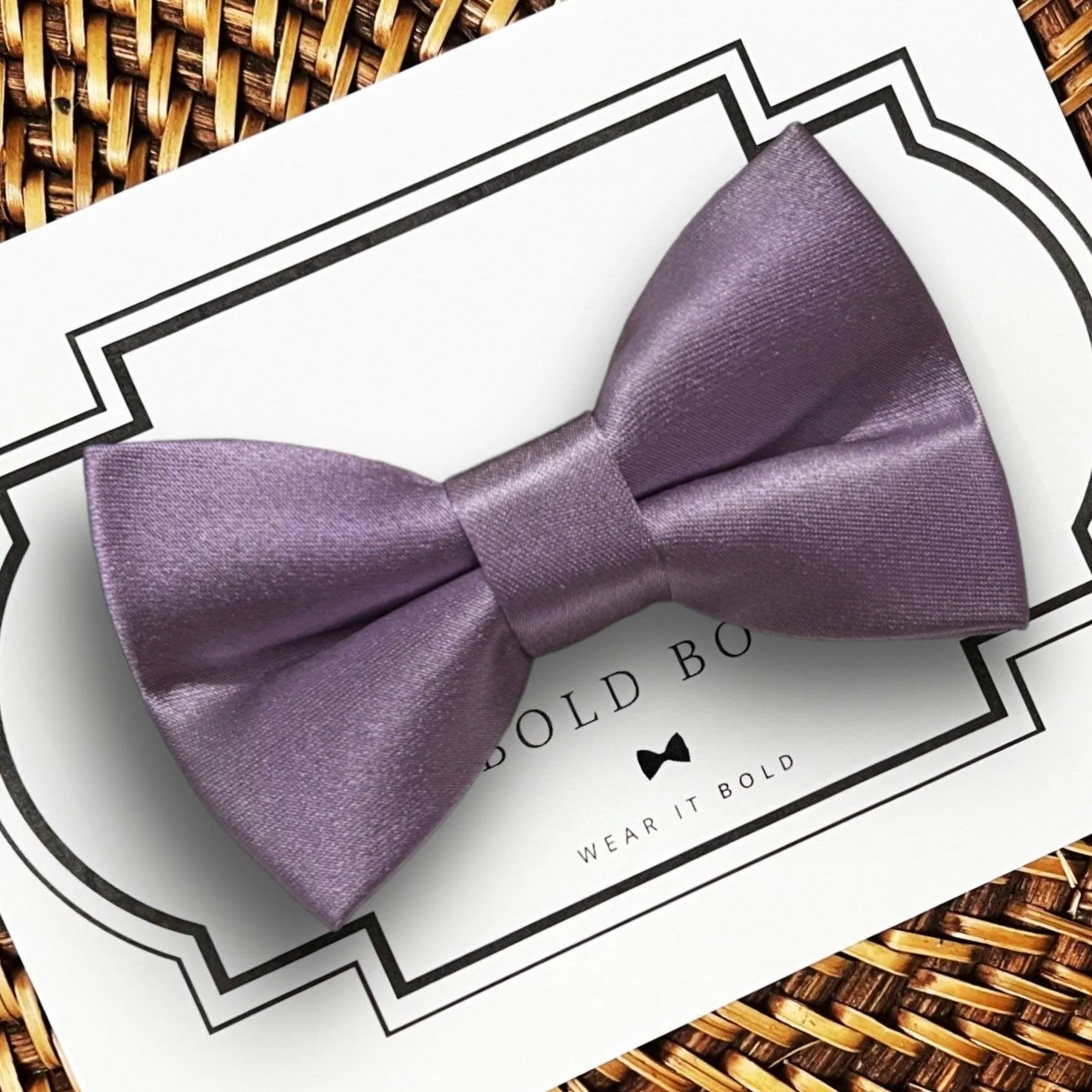 Lavender Haze Satin Bow for Dog Collar and Cat Collar