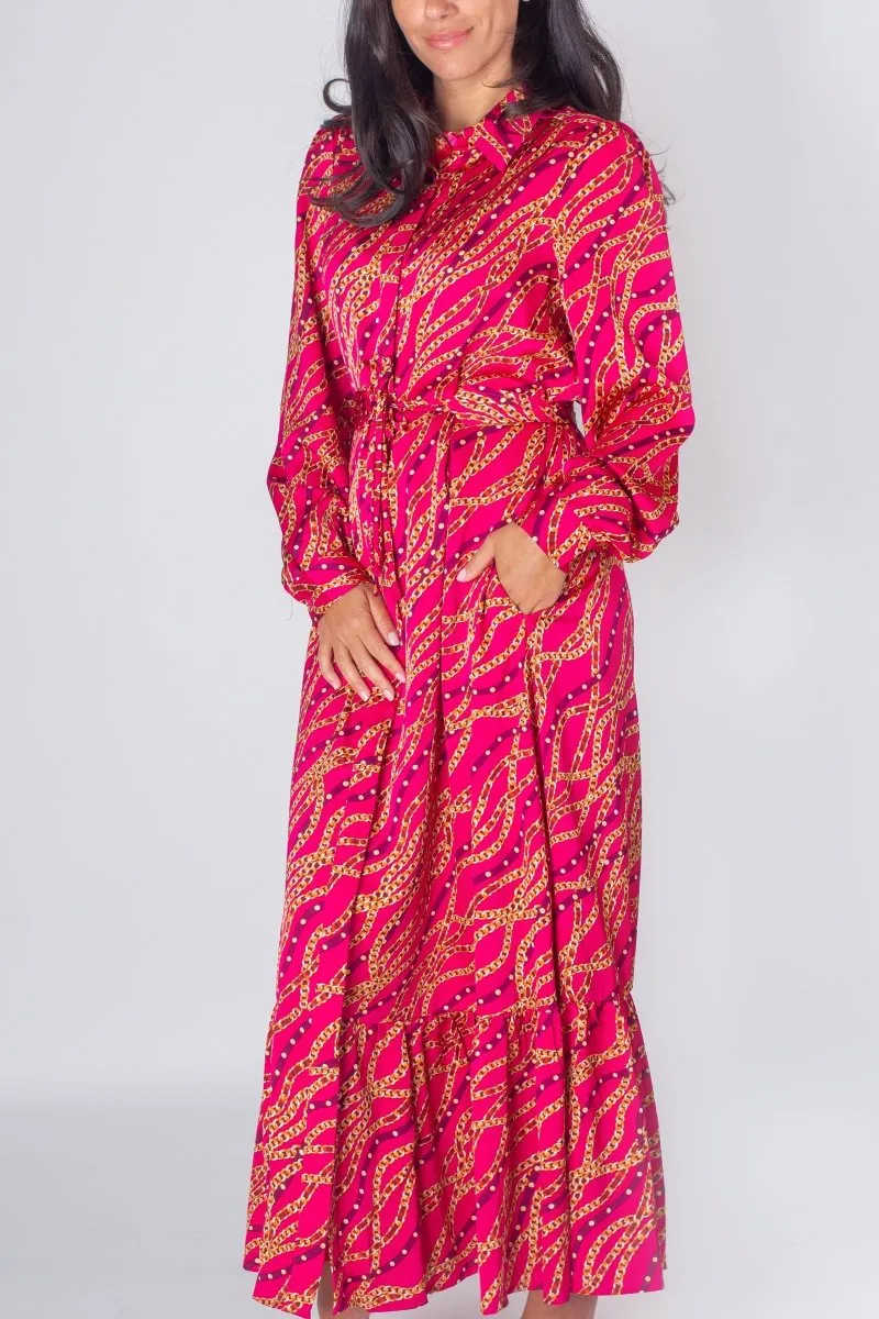 LEXI DRESS (PINK PATTERN)
