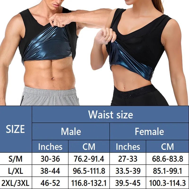 Men Sweat Sauna Body Shaper Vest Waist Trainer Slimming Tank