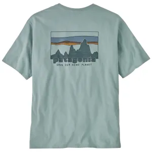 PATAGONIA Men's '73 Skyline Organic T-Shirt Thermal Blue