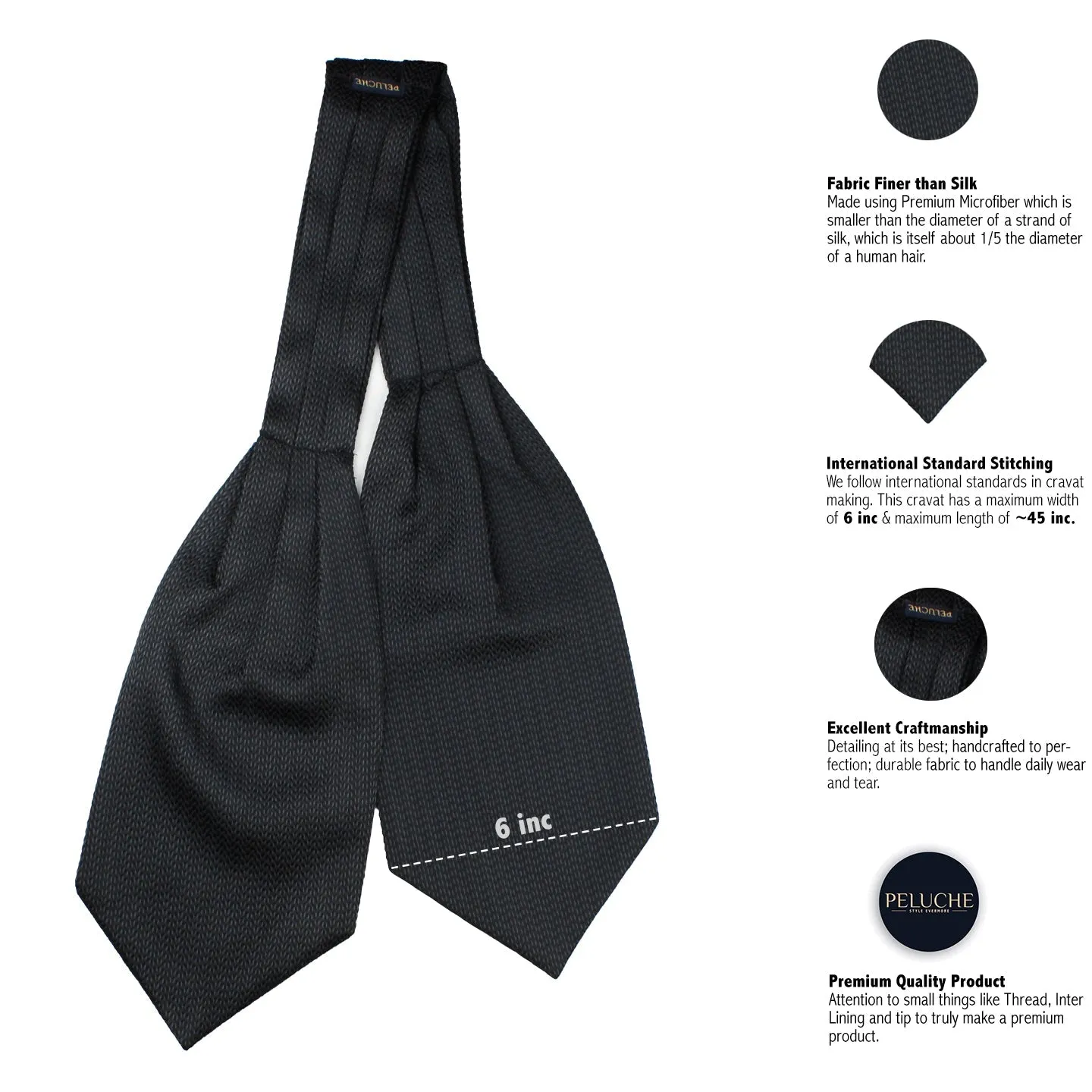 Peluche Erotic Black Cravat