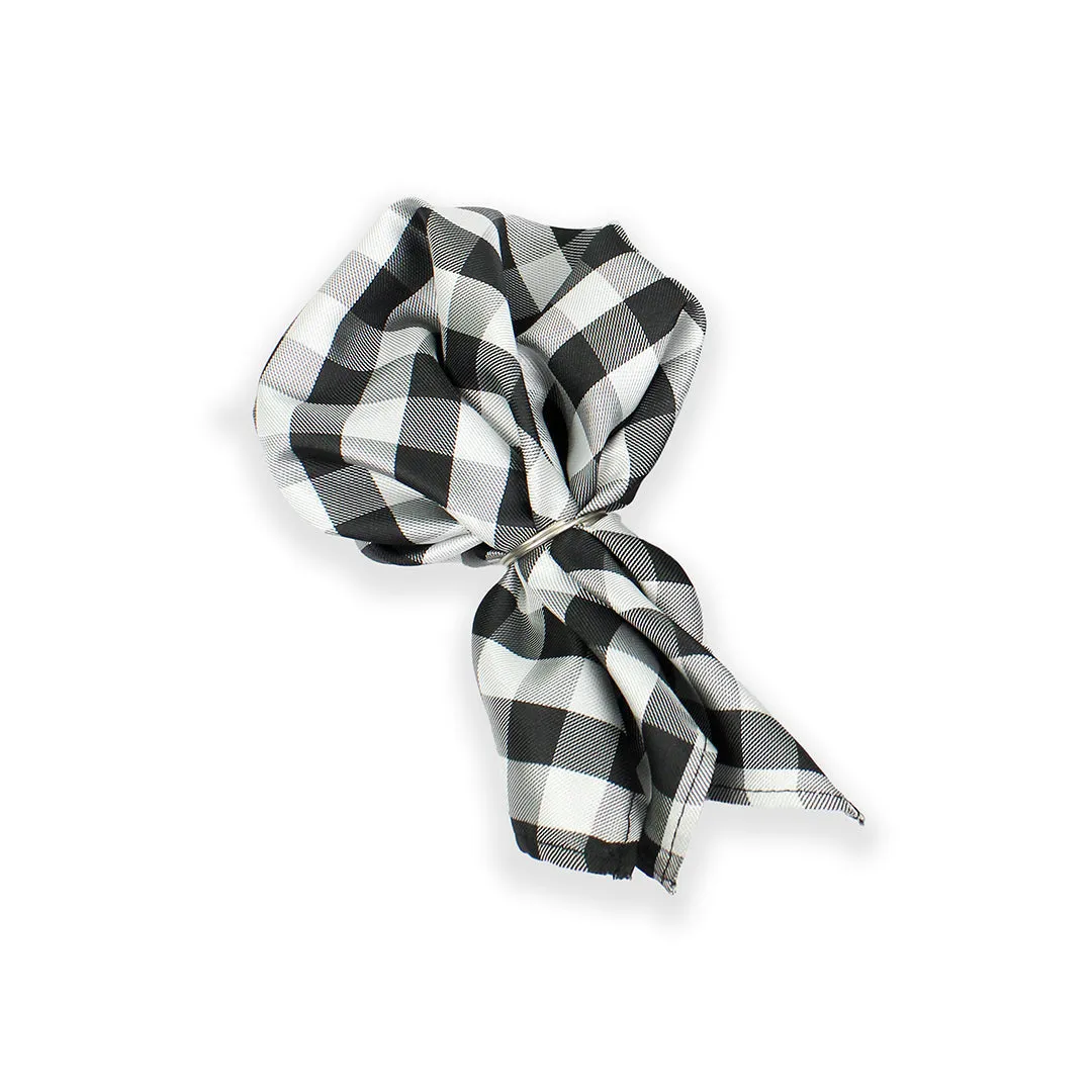 Peluche Nifty Black Neck Tie & Pocket Square Set for Men