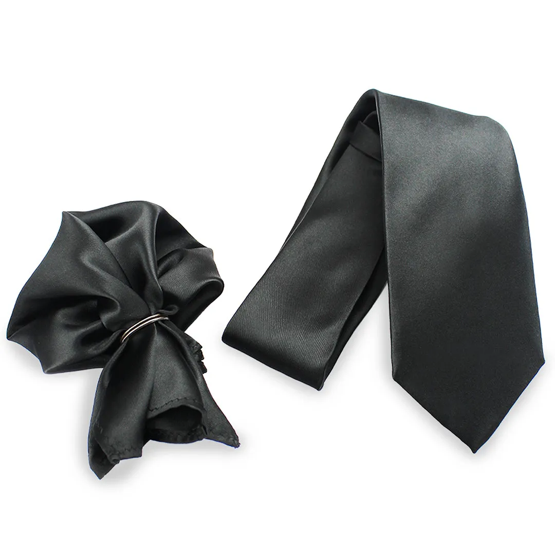 Peluche Refined Neck Tie & Pocket Square Set for Men