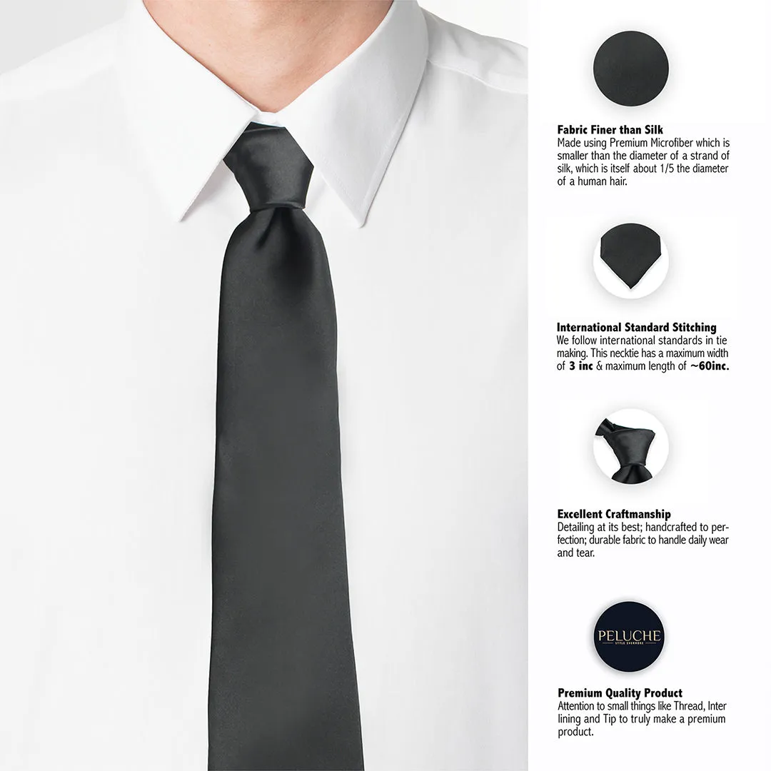Peluche Refined Neck Tie & Pocket Square Set for Men