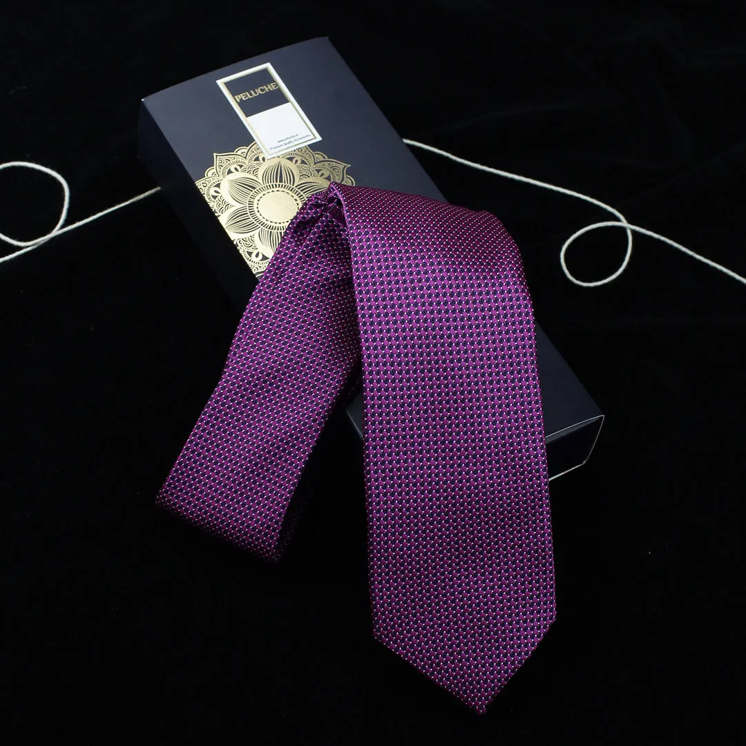 Peluche Shady Pink Microfiber Necktie For Men