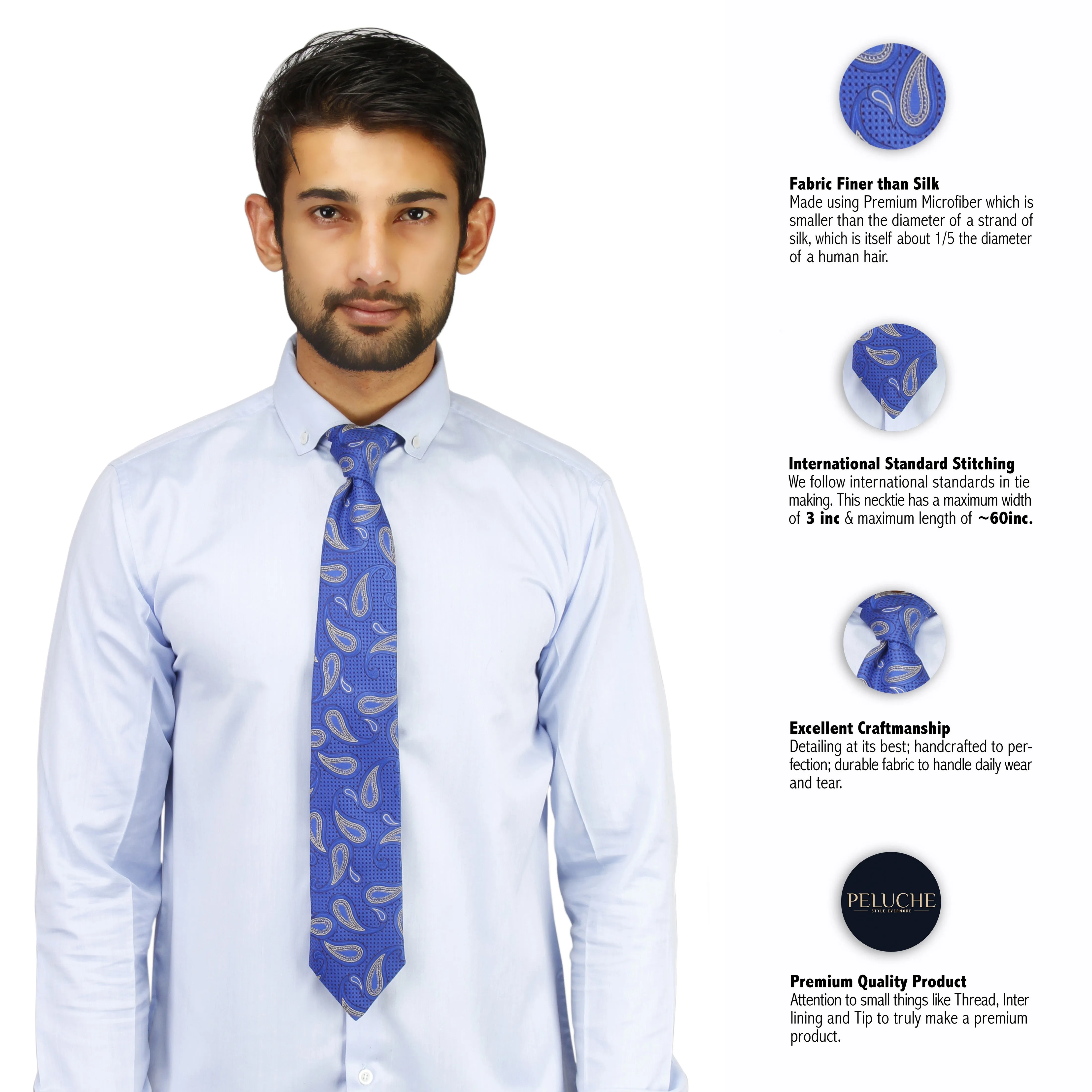 Peluche Smashing Microfiber Necktie for Men