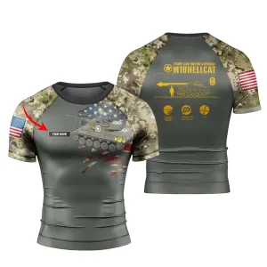 Personalized M18 Hellcat Tank Men's Short Sleeve Rash Guard
