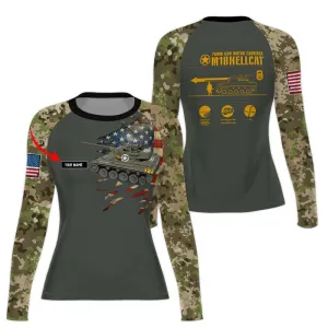 Personalized M18 Hellcat Tank Women's Long Sleeve Rash Guard