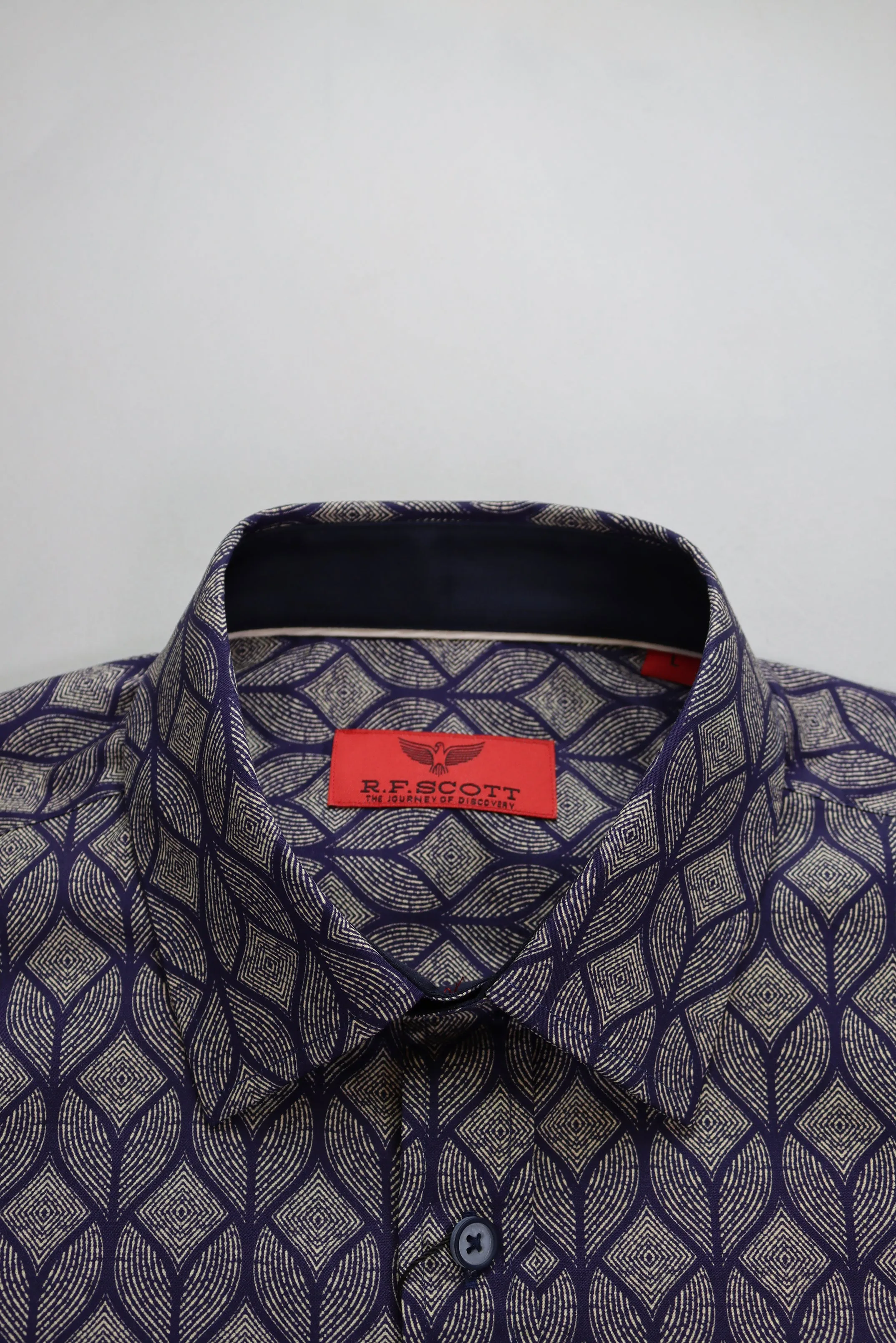 R.F. Scott Fielding Long Sleeve Shirt - Art Deco Thunderstorm