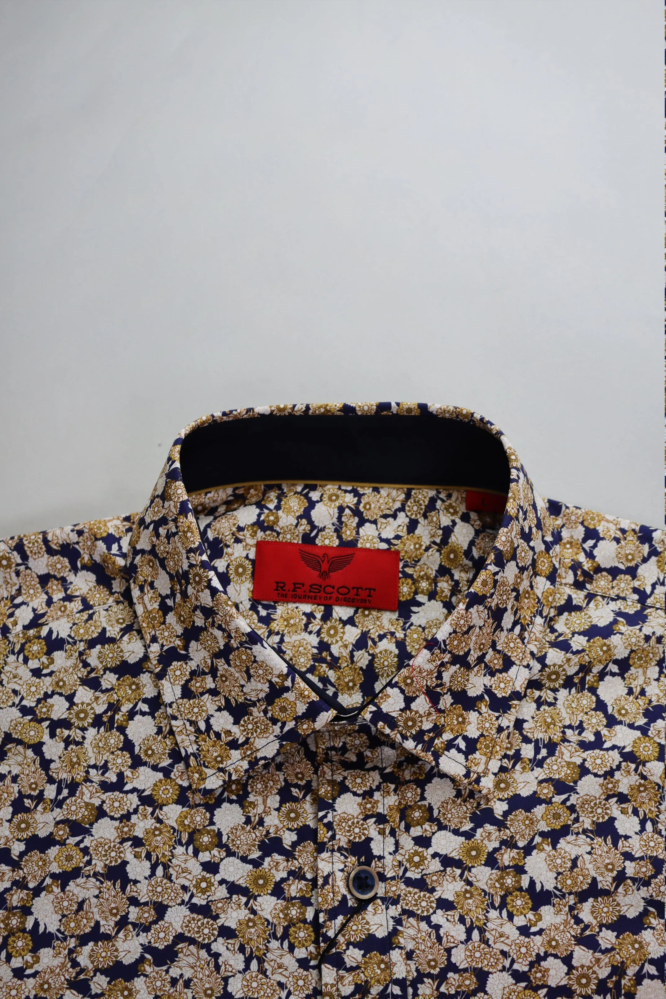 R.F. Scott Fielding Long Sleeve Shirt - Floral Bisque