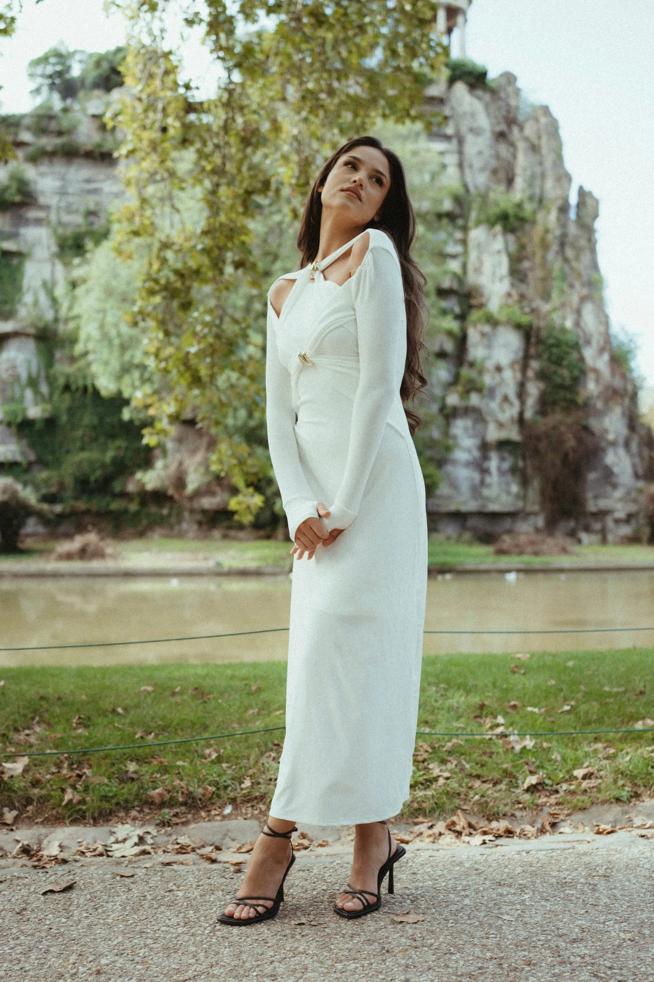 Scorpio white dress
