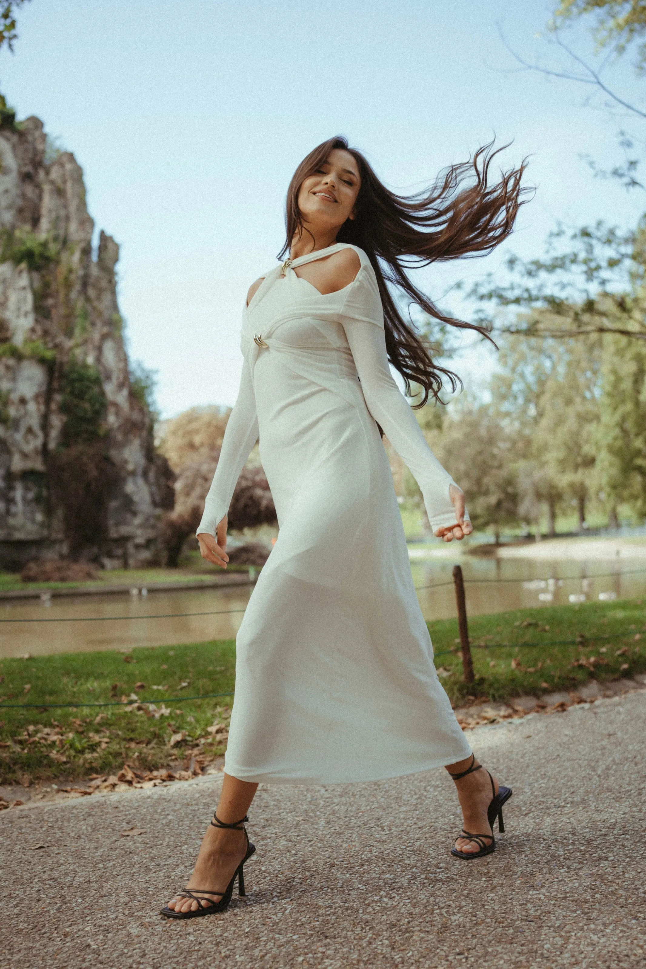 Scorpio white dress