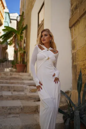 Scorpio white dress