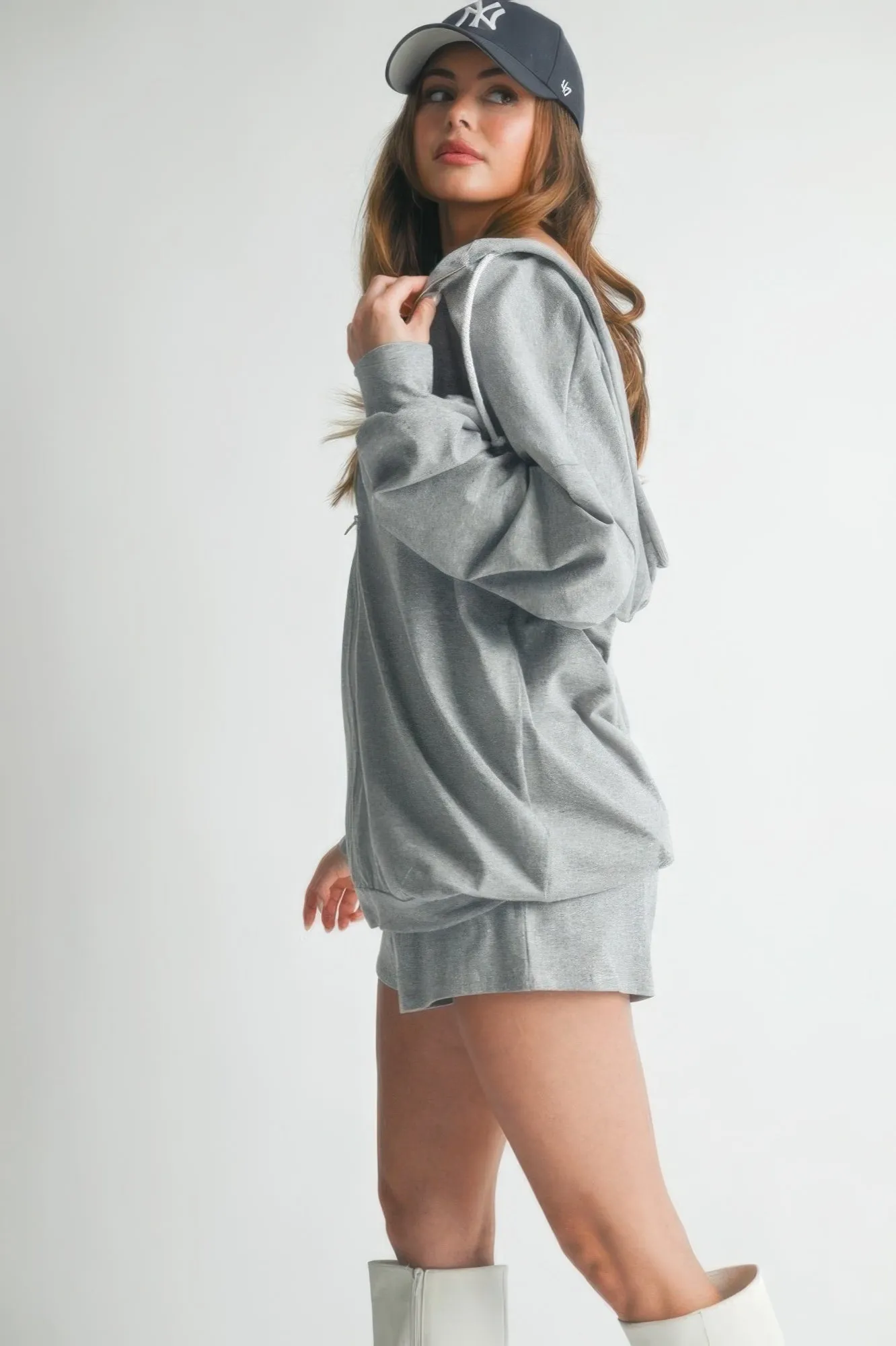 Soft Cotton 3Pc Crop Top Sweater Set