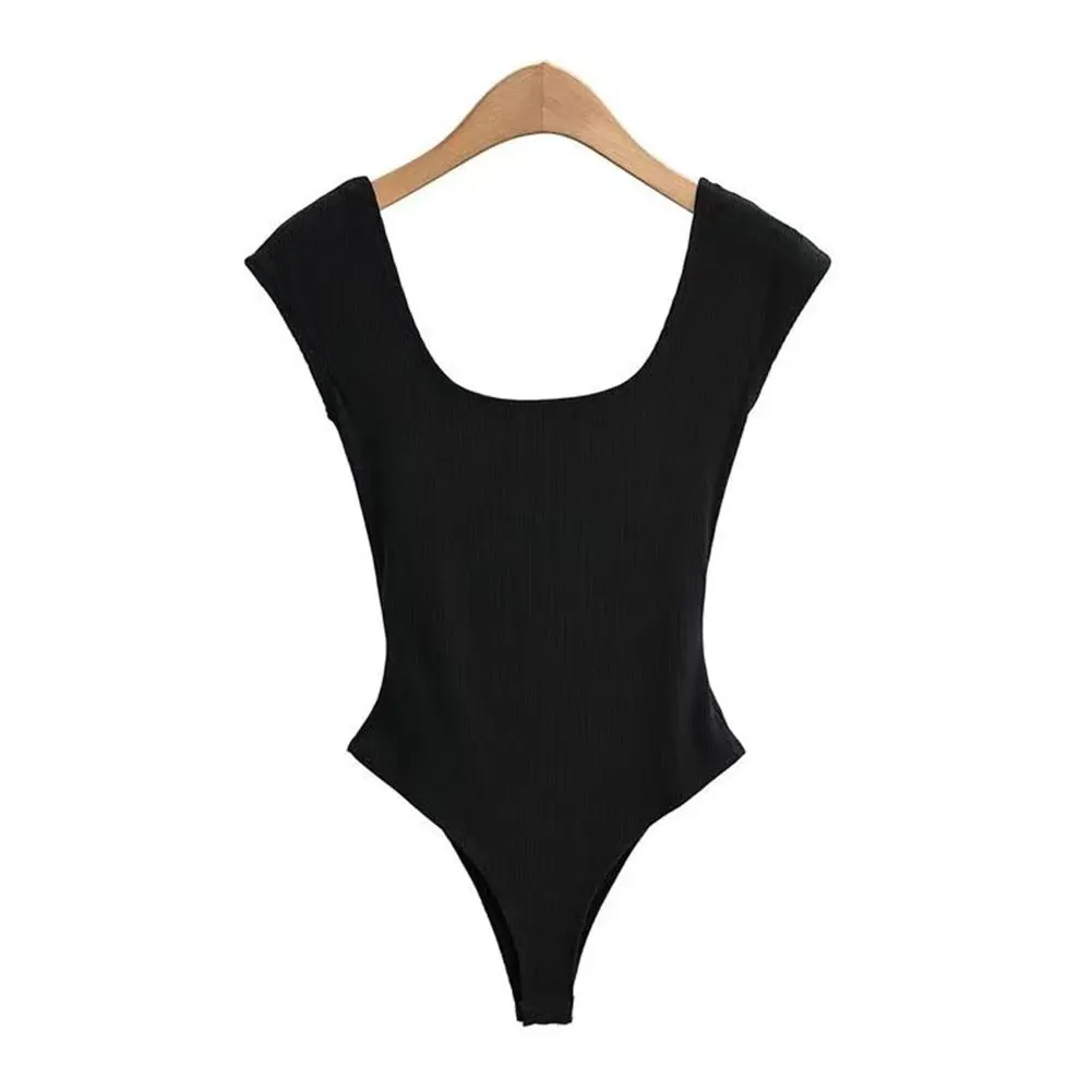 Spring Summer Slim Fit Sexy V-neck Jumpsuit  Basic Top Casual Hotsweet Undershirt Women Bodysuit Lingerie Sleepwear Short Sleeve