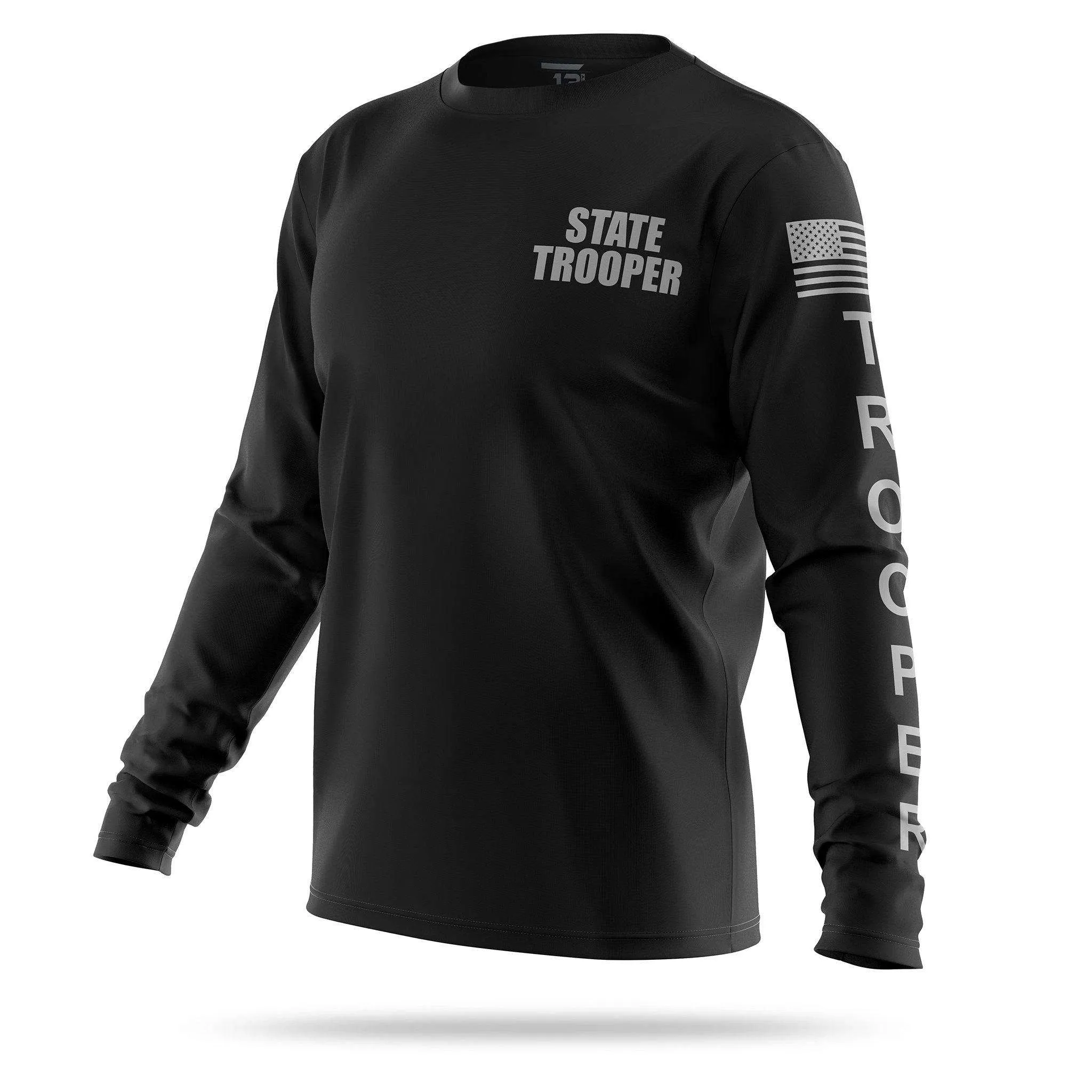 [STATE TROOPER] Men's Utility Long Sleeve [BLK/GRY]