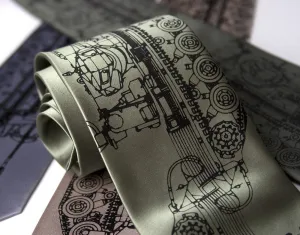 Tanked Silk Necktie