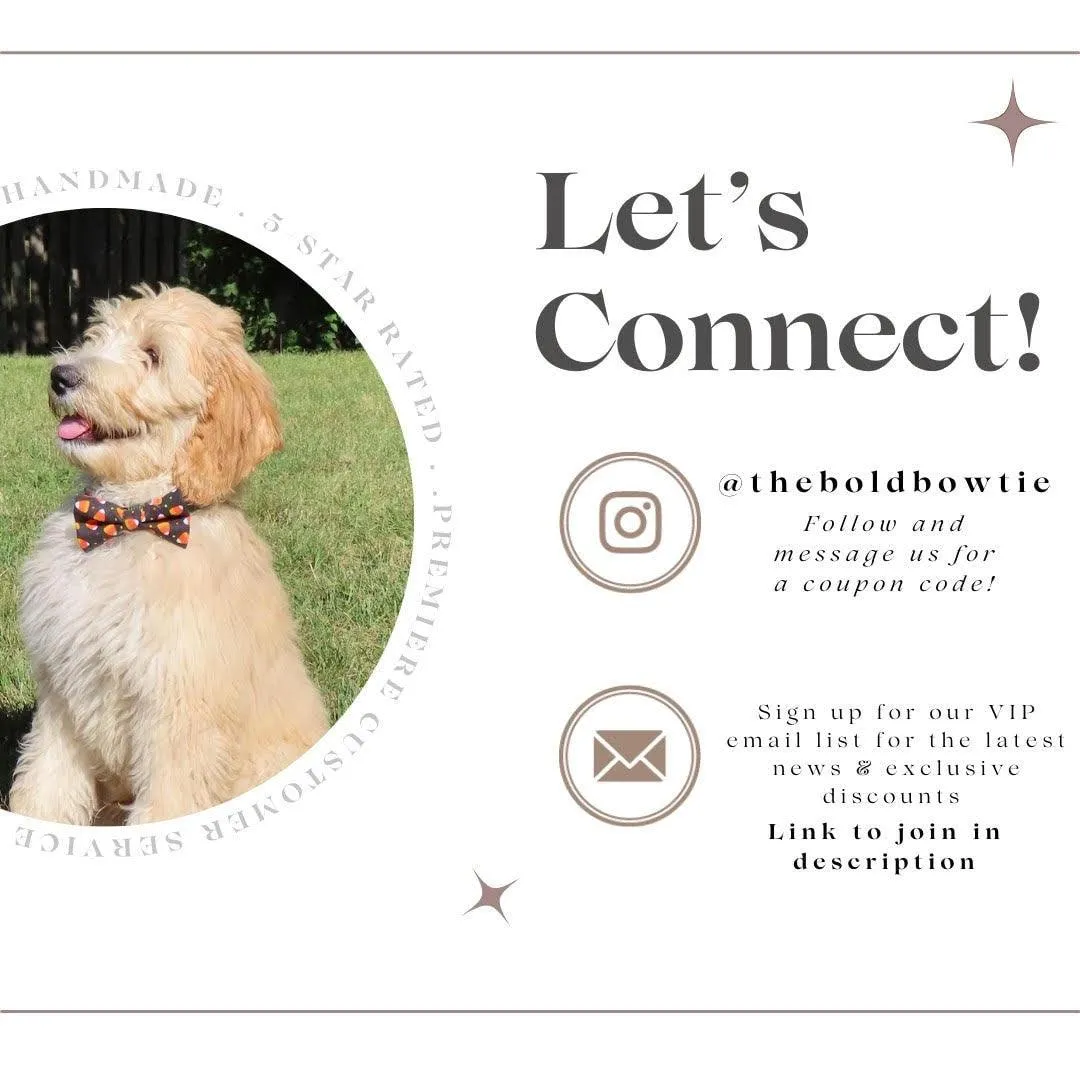 USA Bow Tie for Dog Collar or Cat Collar